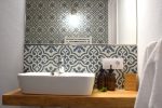 sink with Moorish tiles